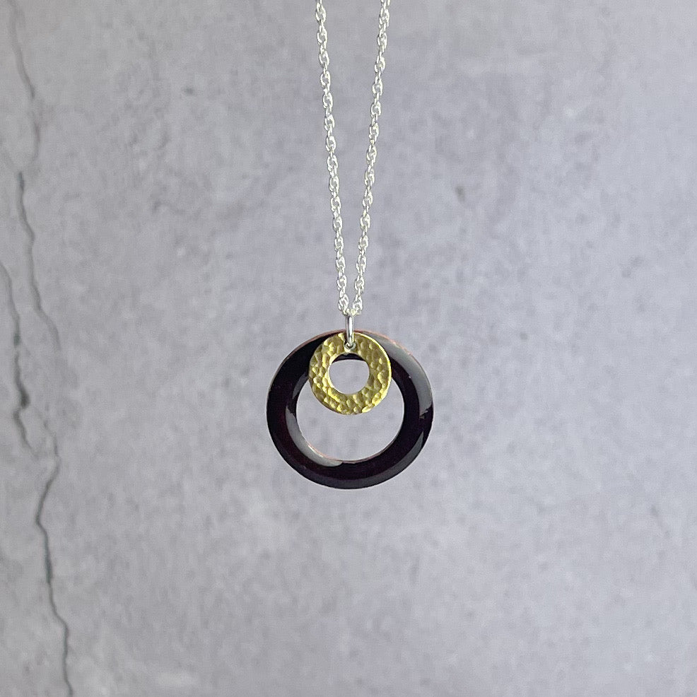 Chestnut Hoop Necklace