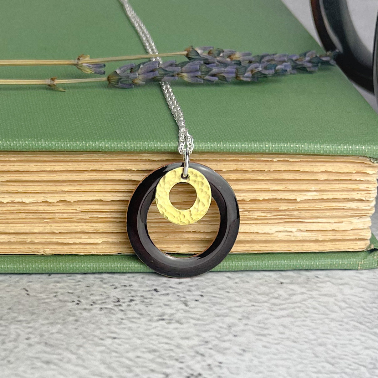 Chestnut Hoop Necklace