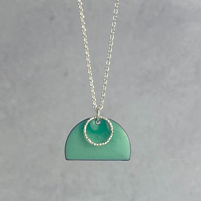 Sea Green Tulip Necklace