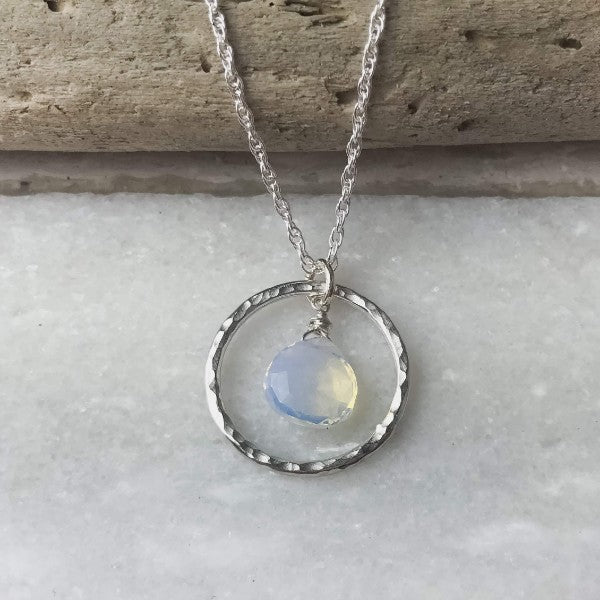 Opalite Hoop Necklace