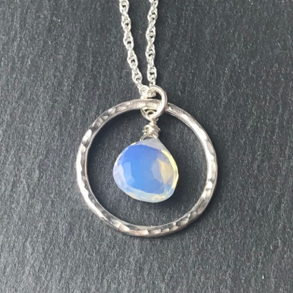Opalite Hoop Necklace