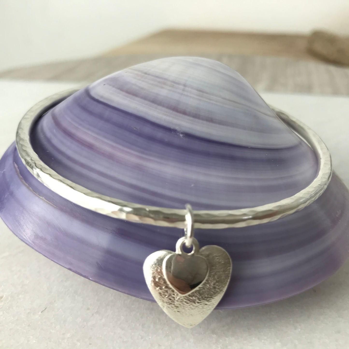 Chunky Heart Bangle