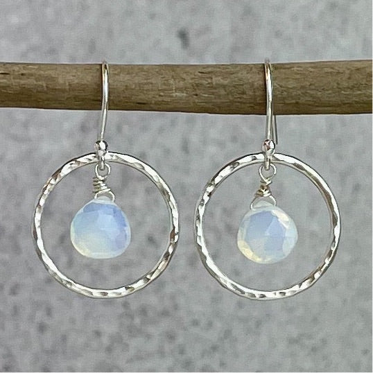 Opalite Hoop Earrings