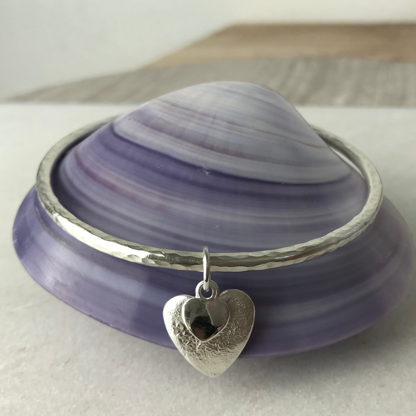 Chunky Heart Bangle