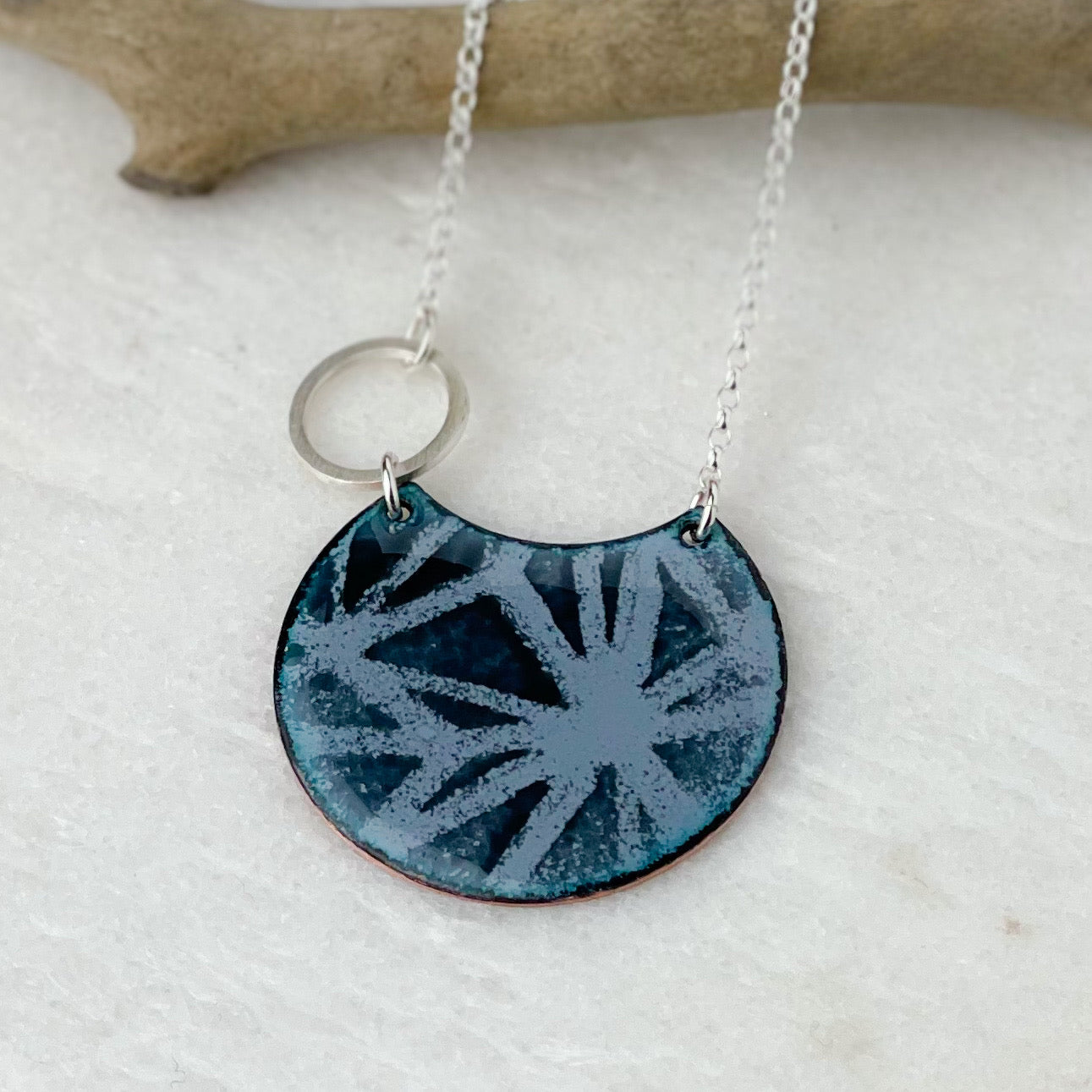 Grey Geometric Necklace
