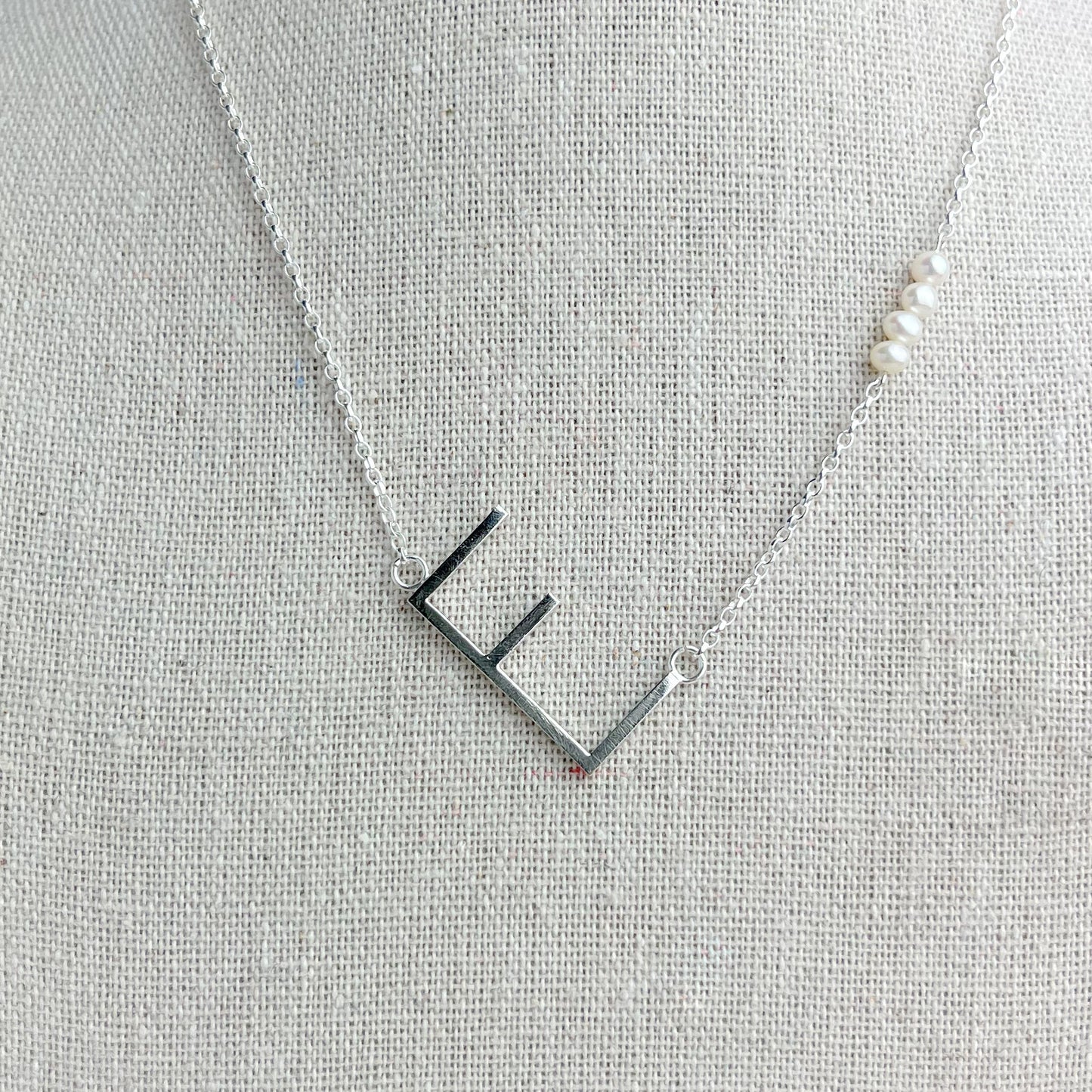 Initial Necklace ’E’
