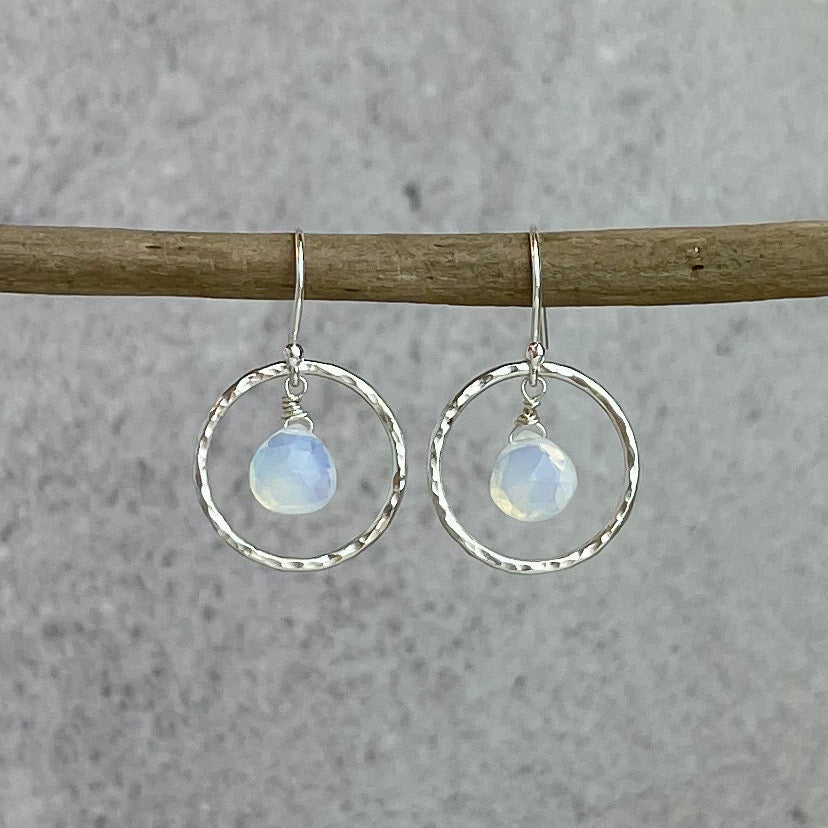 Opalite Hoop Earrings