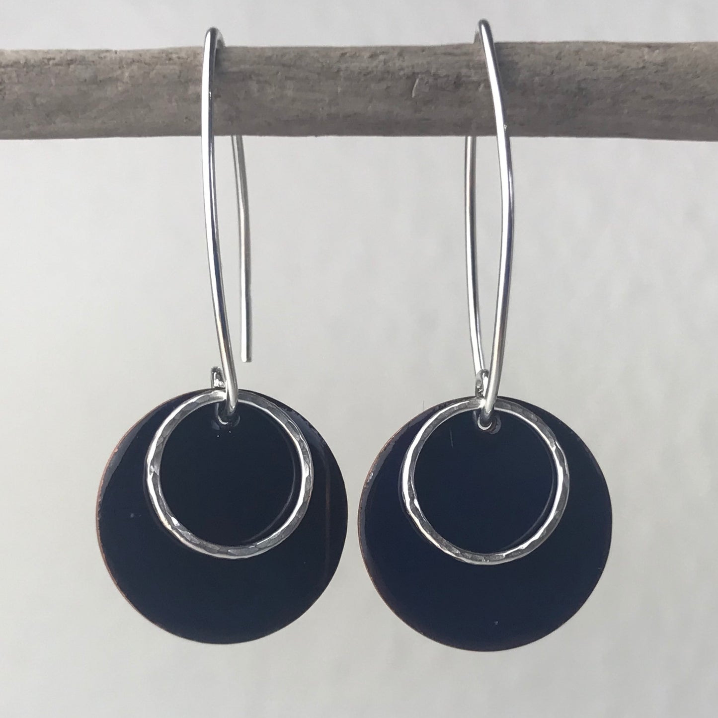 Mediterranean Blue Disc Earrings