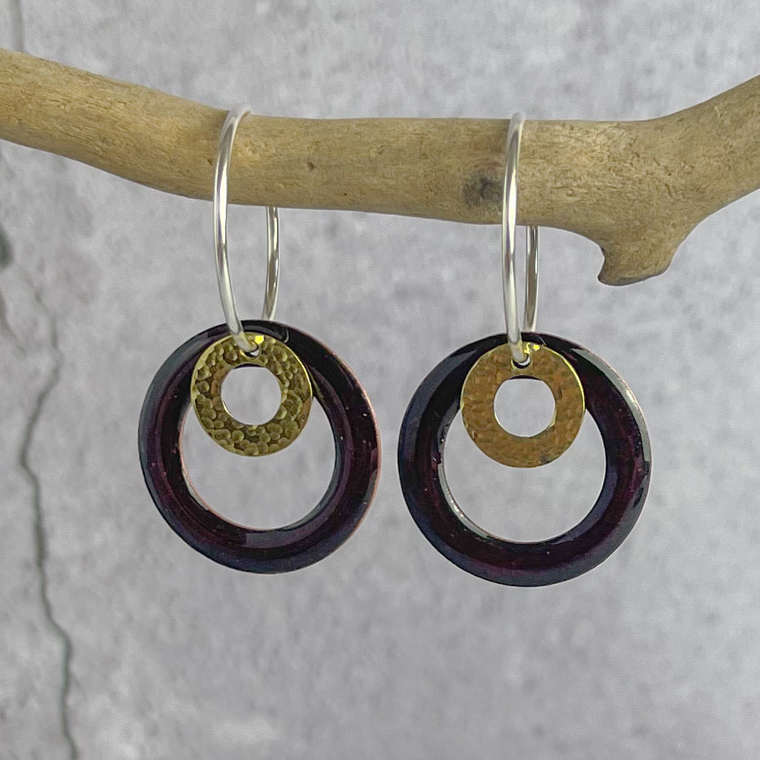 Chestnut Hoop Earrings