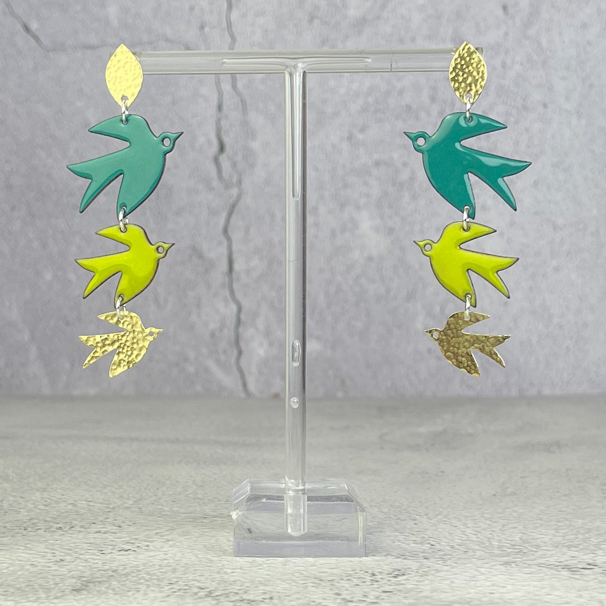Spruce & Bitter Green Swift Earrings