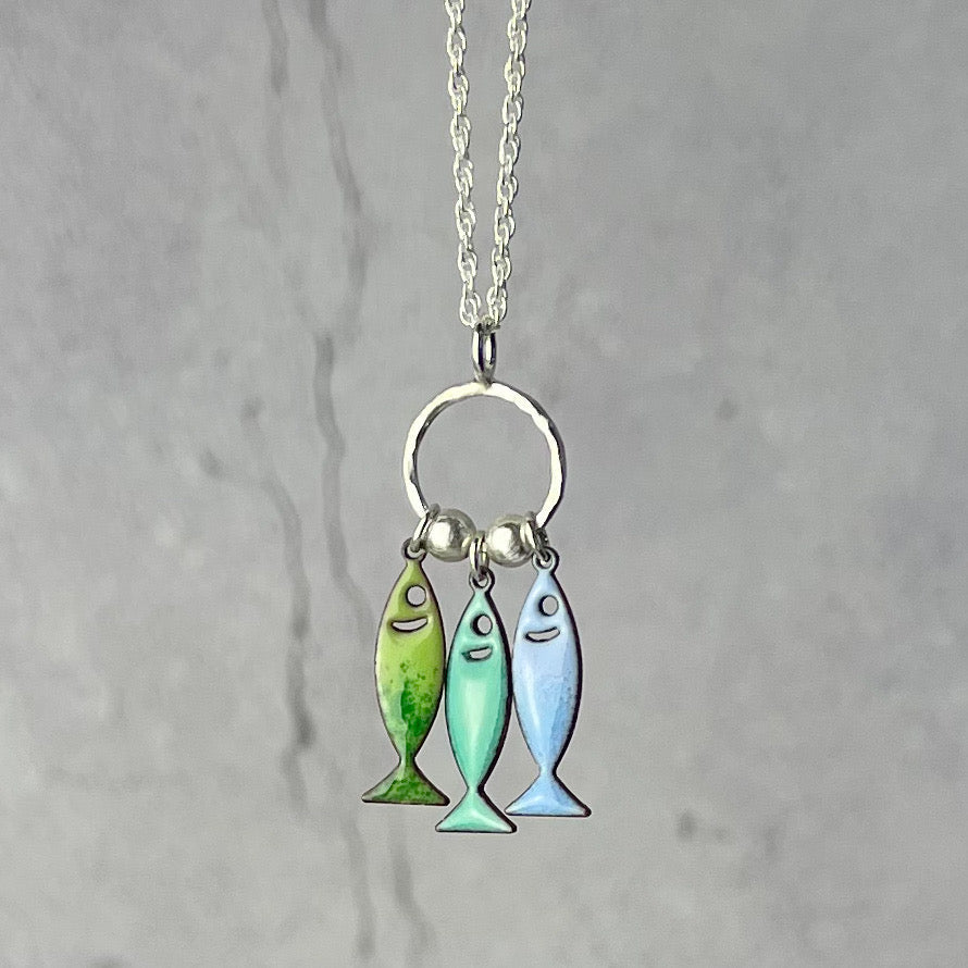 Fish Hoop Necklace