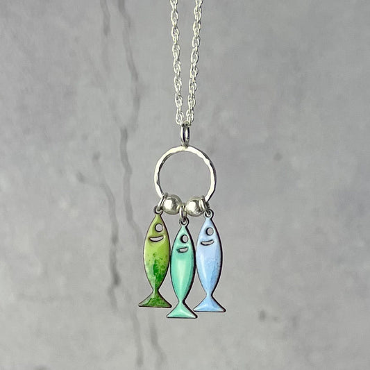 Fish Hoop Necklace
