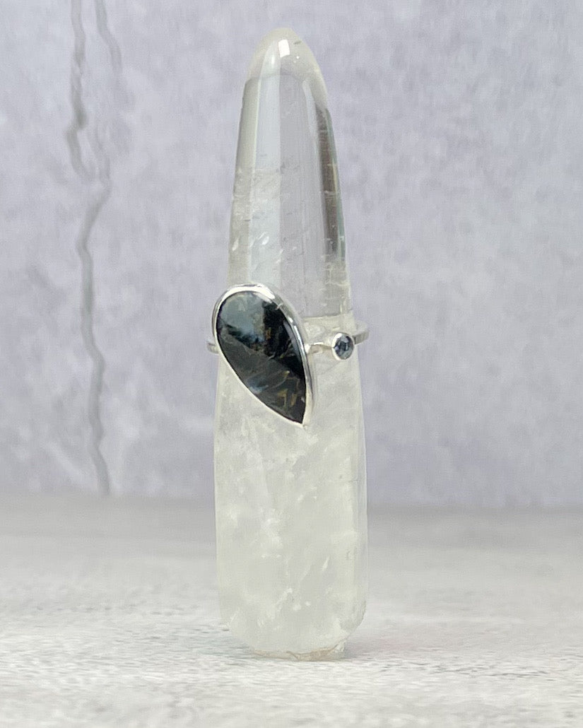 Pietersite & Iolite Ring
