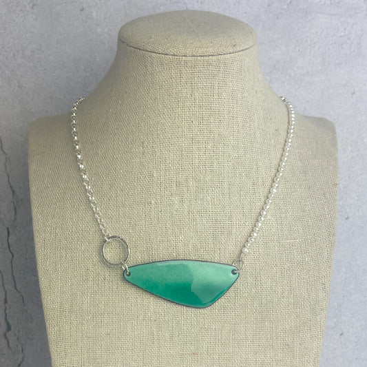 Sea Green Asymmetric Necklace