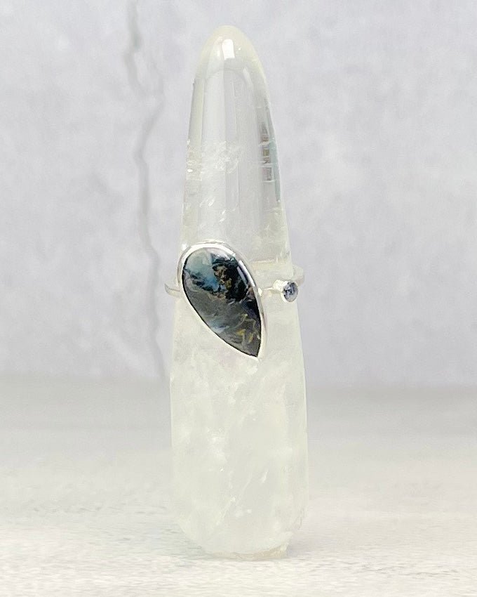 Pietersite & Iolite Ring