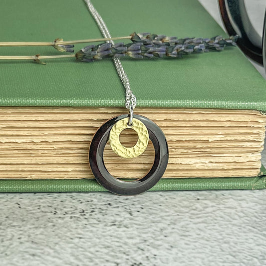 Chestnut Hoop Necklace