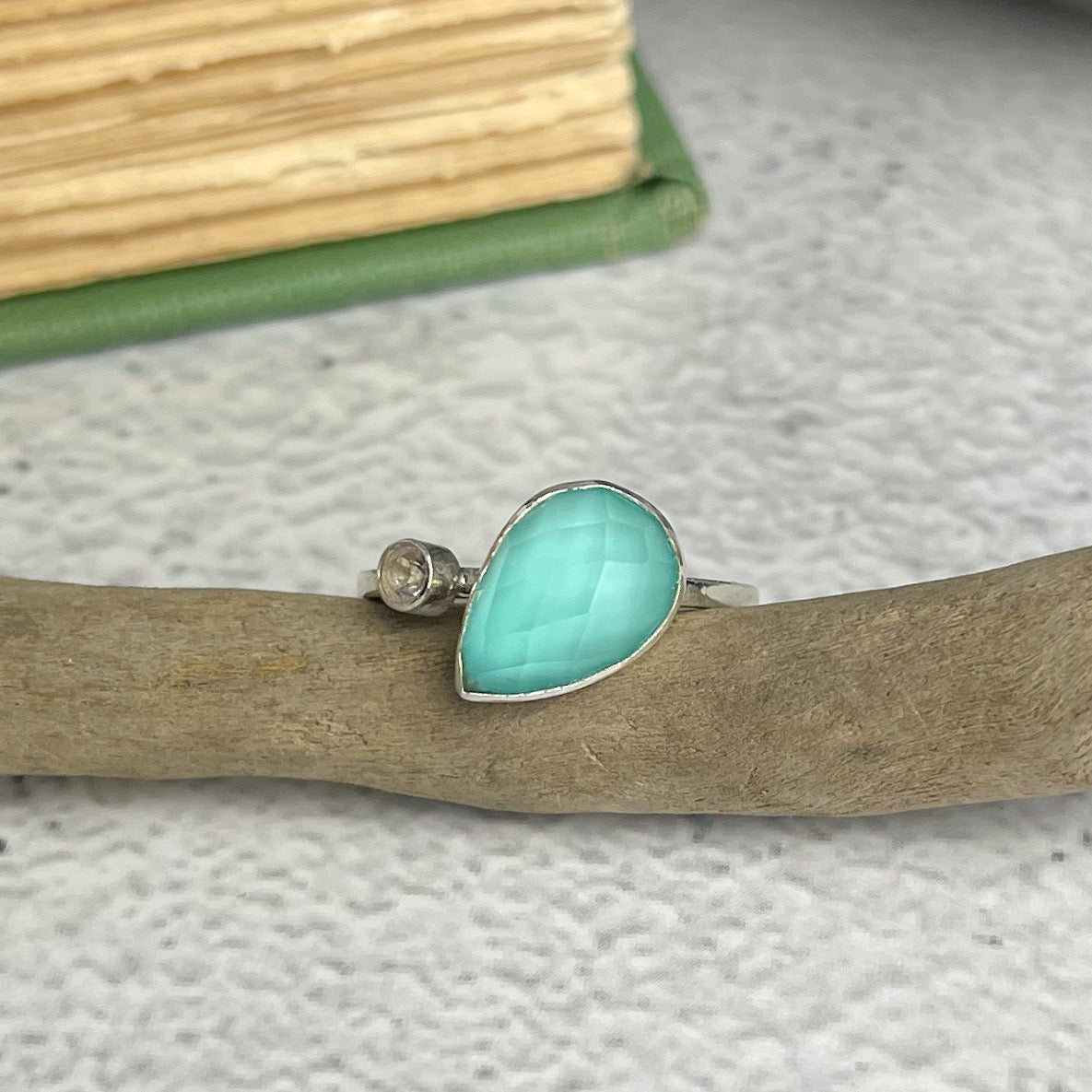 Turquoise Teardrop Ring