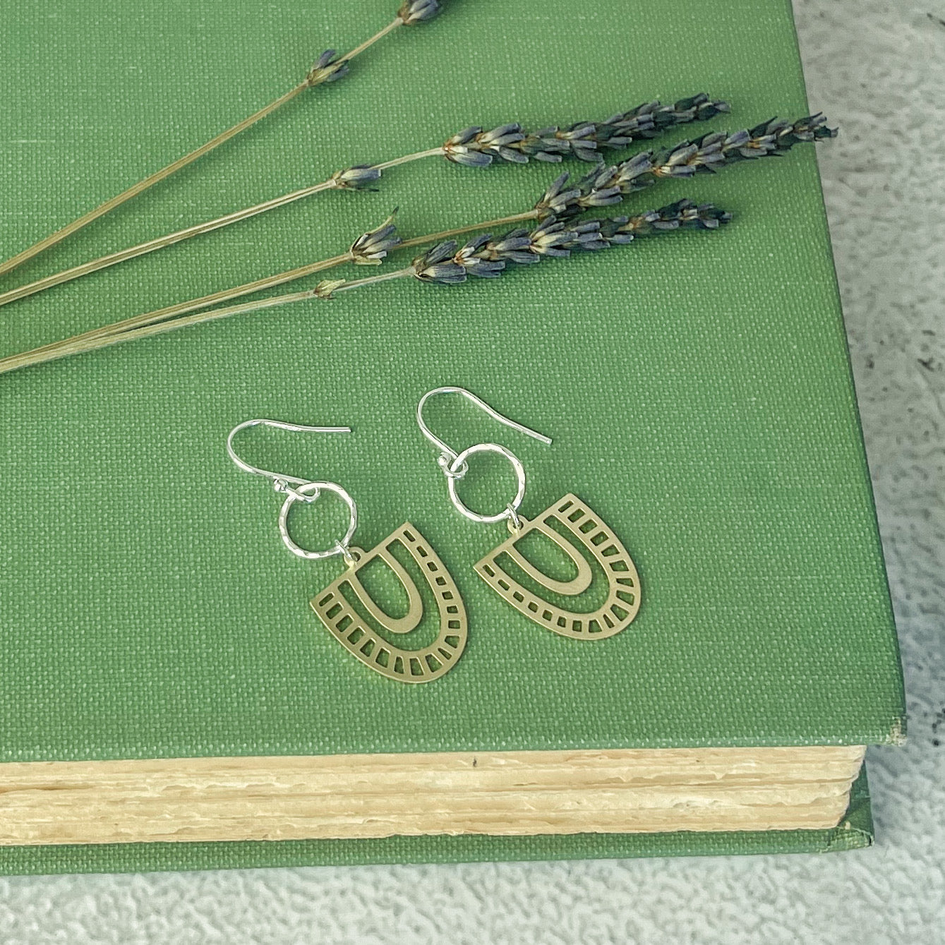 Brass Arch Earrings