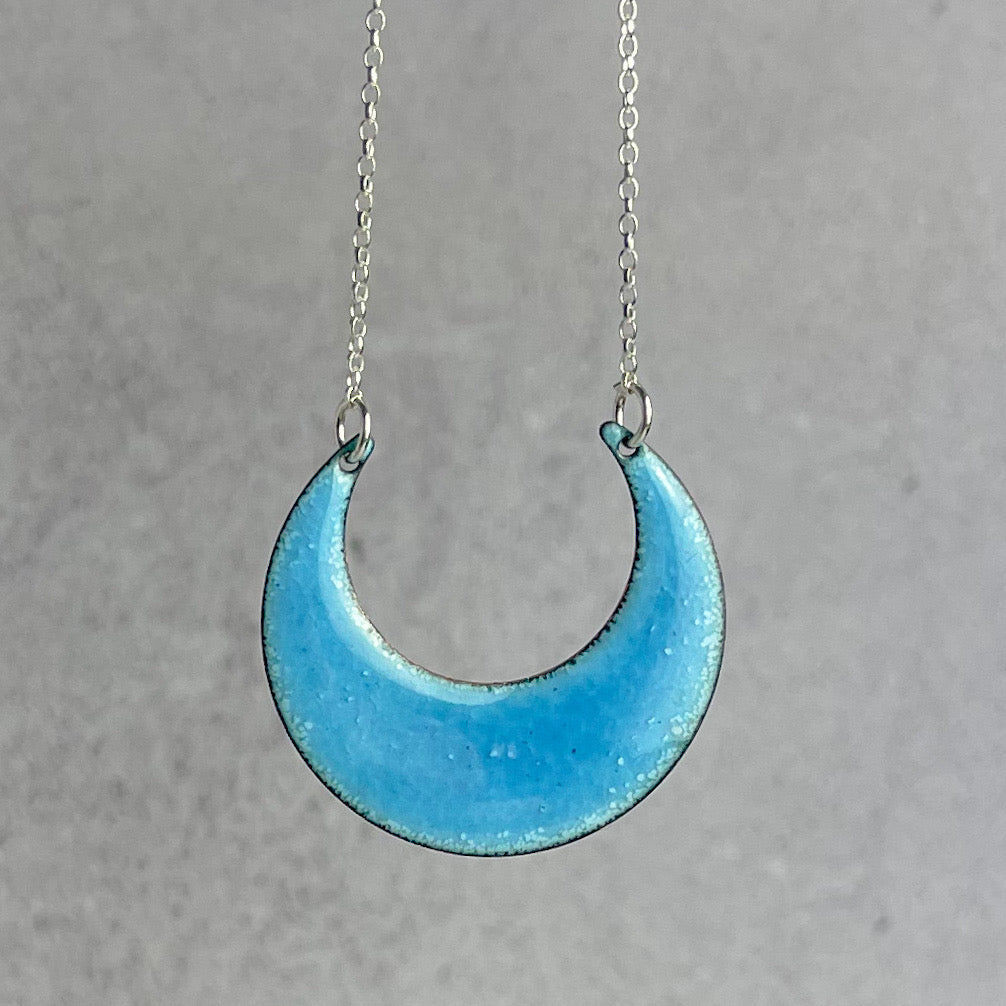 Turquoise Crescent Necklace