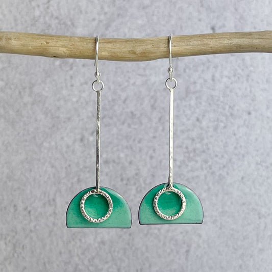 Sea Green Stem Earrings