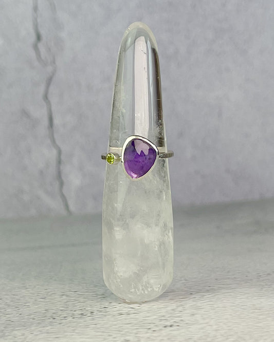 Amethyst & Peridot Ring