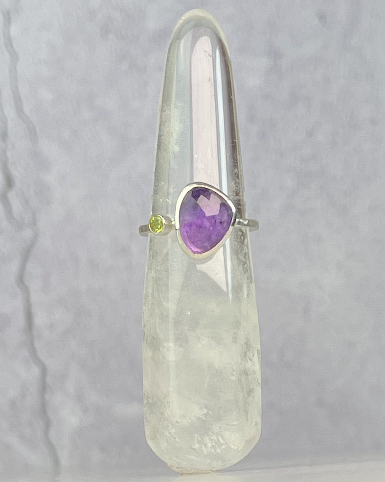 Amethyst & Peridot Ring