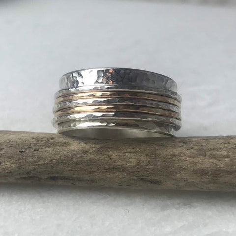 Gold Fill and Silver Spinning Ring