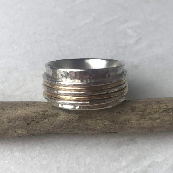 Gold Fill and Silver Spinning Ring