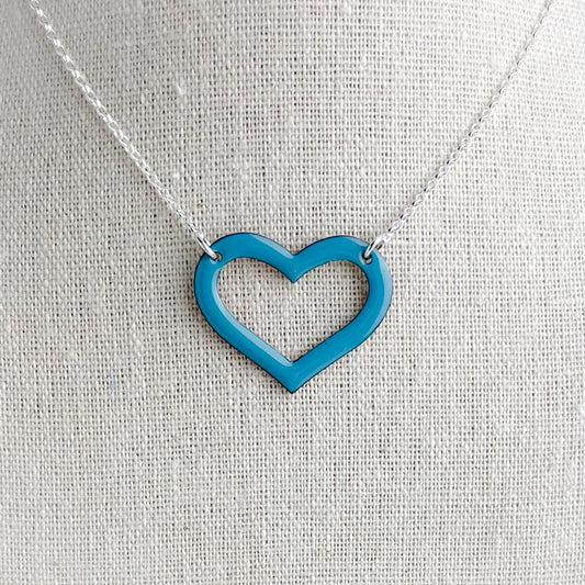 Sapphire Heart Necklace