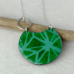 Grass Green Geometric Necklace