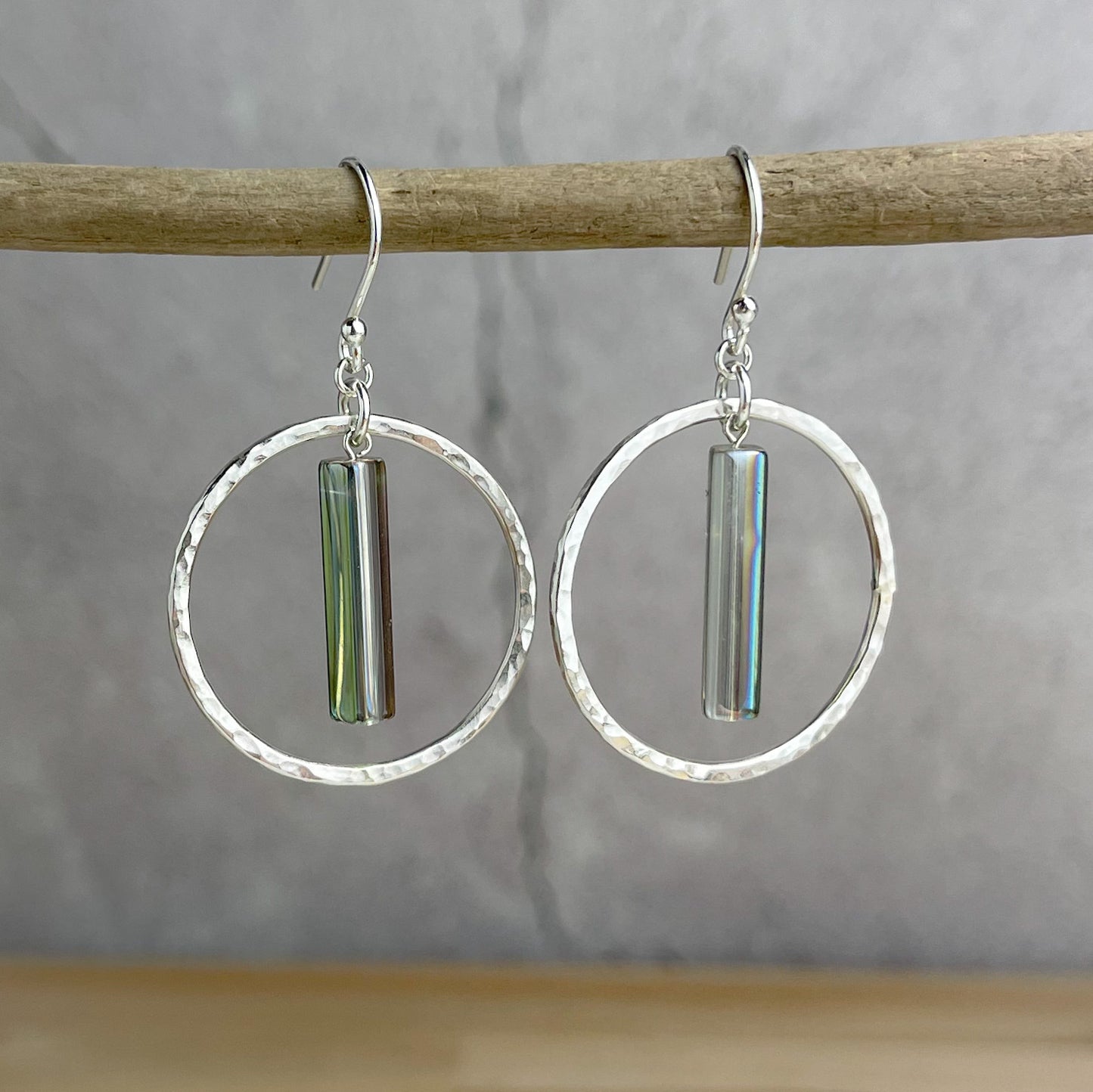 Bead Hoop Earrings