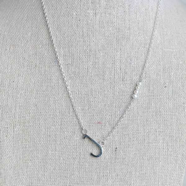Initial Necklace ’J’